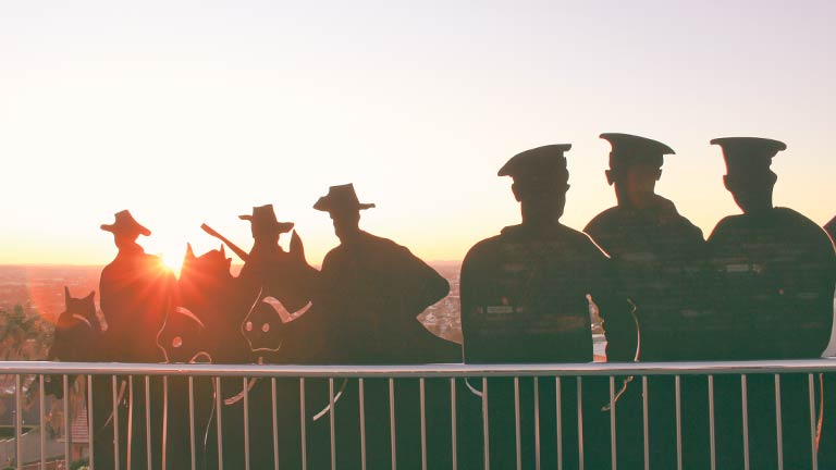 anzac soldiers silhouette