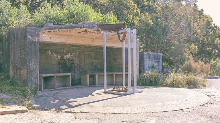 tomaree walk gun emplacements
